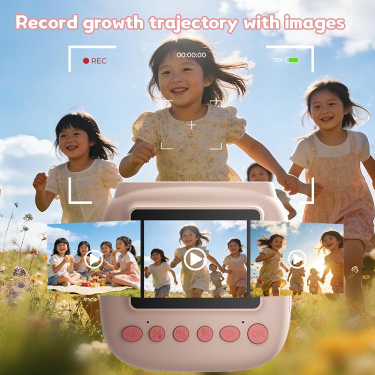 Fotocamera per bambini JJR/C C40 con schermo a colori IPS da 2,4 pollici e funzione di stampa.