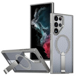 Custodia per telefono con supporto MagSafe e sistema di raffreddamento a nido d'ape., For Galaxy S22 Ultra 5G
