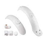 Parafanghi anteriori e posteriori per monopattino elettrico con ganci e tappi a vite bianchi., For Xiaomi Mijia M365