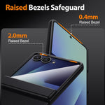 Custodia per telefono in vera pelle verniciata a spruzzo con pellicola HD integrata., For Galaxy Z Flip7 5G