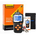 KONNWEI KW650 Rilevatore per tosaerba a batteria per auto e moto 6V-12V con display a colori da 2,4 pollici e grafico della forma d'onda, KW650