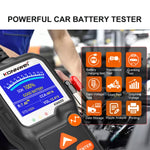 KONNWEI KW650 Rilevatore per tosaerba a batteria per auto e moto 6V-12V con display a colori da 2,4 pollici e grafico della forma d'onda, KW650