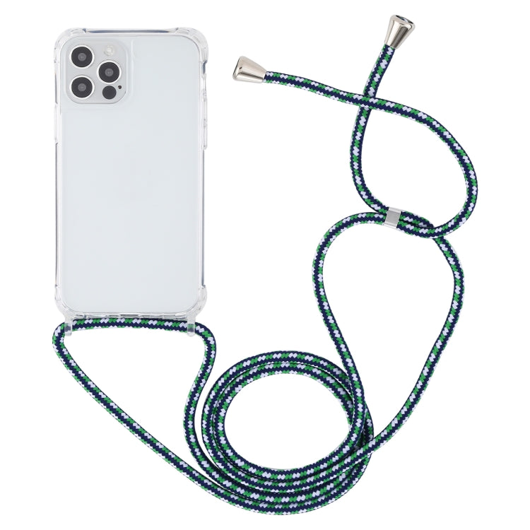 Custodia protettiva trasparente per iPhone 12 Pro Max con cordino