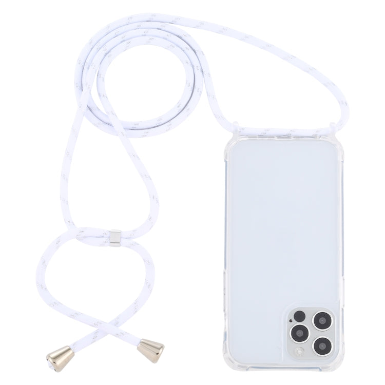 Custodia protettiva trasparente per iPhone 12 Pro Max con cordino
