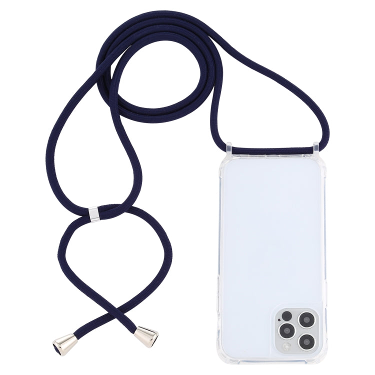 Custodia protettiva trasparente per iPhone 12 Pro Max con cordino
