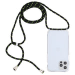 Custodia protettiva trasparente per iPhone 12 Pro Max con cordino