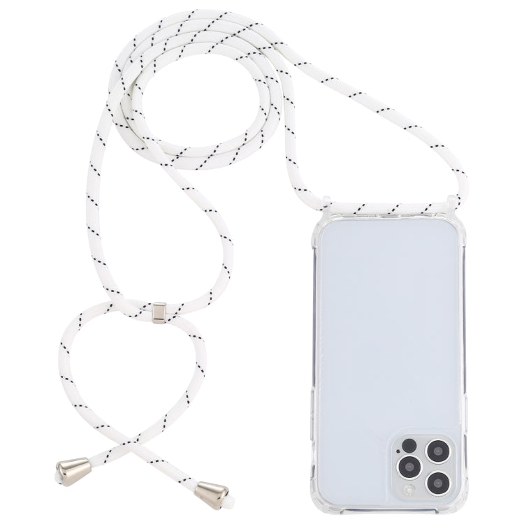 Custodia protettiva trasparente per iPhone 12 Pro Max con cordino
