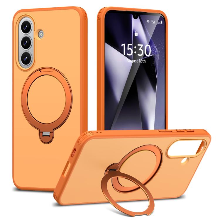 Custodia per telefono antiurto magnetica in TPU + PC con supporto girevole., For Galaxy A57 5G, For Galaxy A36 5G / A37 5G