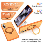 Custodia per telefono antiurto magnetica in TPU + PC con supporto girevole., For Galaxy A57 5G, For Galaxy A36 5G / A37 5G