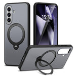 Custodia per telefono antiurto magnetica in TPU + PC con supporto girevole., For Galaxy A57 5G, For Galaxy A36 5G / A37 5G
