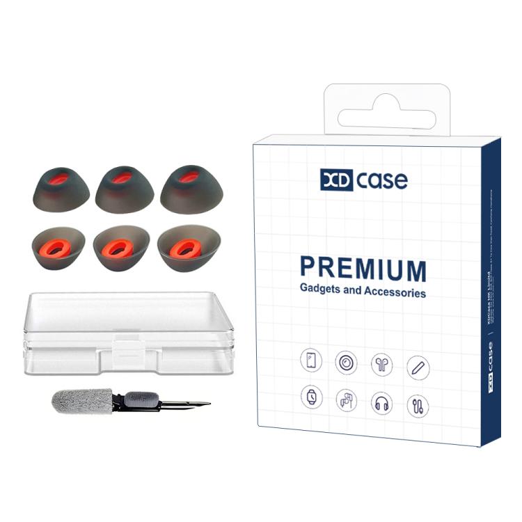 Kit di 3 paia di inserti auricolari in silicone di ricambio XDcase, taglie S/M/L, spazzolino per la pulizia, colore casuale, For JBL Vibe Beam 2 / Beam / 200TWS