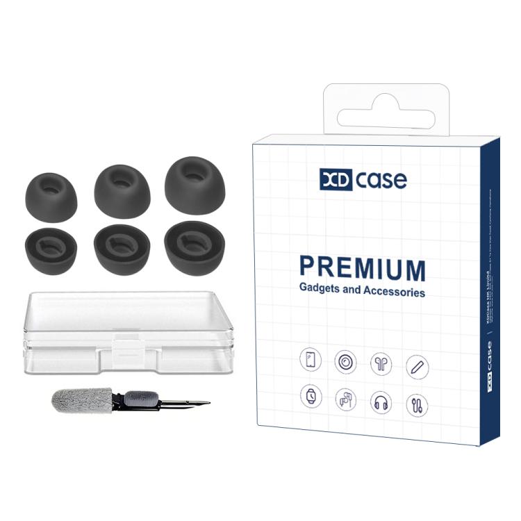Kit di 3 paia di inserti auricolari in silicone di ricambio XDcase, taglie S/M/L, spazzolino per la pulizia, colore casuale, For JBL Tour Pro 2 / Tour Pro 3