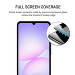 Pellicola in vetro temperato ad alto contenuto di alluminio per serigrafia a schermo intero., For Galaxy A08 4G, For Galaxy A08 5G, For Galaxy A18 4G, For Galaxy A18 5G, For Galaxy M47 5G, For Galaxy Buddy5 5G, For Galaxy F07e 4G