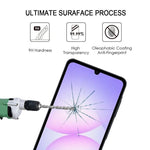 Pellicola in vetro temperato ad alto contenuto di alluminio per serigrafia a schermo intero., For Galaxy A08 4G, For Galaxy A08 5G, For Galaxy A18 4G, For Galaxy A18 5G, For Galaxy M47 5G, For Galaxy Buddy5 5G, For Galaxy F07e 4G