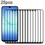 25 pezzi Pellicola in vetro temperato ad alta densità con stampa serigrafica su schermo intero, For Galaxy A08 4G, For Galaxy A08 5G, For Galaxy A18 4G, For Galaxy A18 5G, For Galaxy M47 5G, For Galaxy Buddy5 5G, For Galaxy F07e 4G