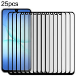 25 pezzi Pellicola in vetro temperato ad alta densità con stampa serigrafica su schermo intero, For Galaxy A08 4G, For Galaxy A08 5G, For Galaxy A18 4G, For Galaxy A18 5G, For Galaxy M47 5G, For Galaxy Buddy5 5G, For Galaxy F07e 4G