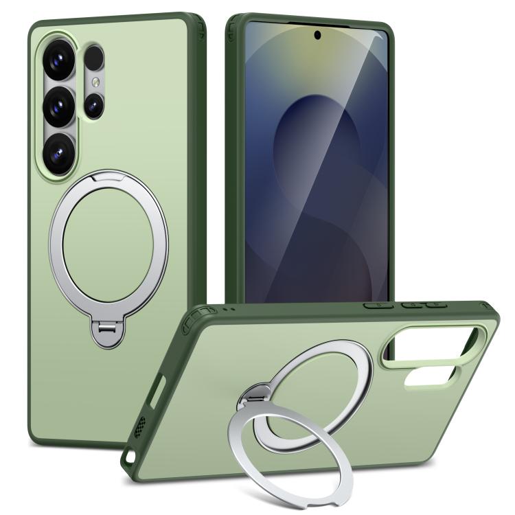 Custodia per telefono antiurto magnetica in TPU + PC con supporto girevole., For Galaxy S24+ 5G / S25+ 5G, For Galaxy S25 Ultra 5G, For Galaxy S24 Ultra 5G, For Galaxy S22 Ultra 5G/S23 Ultra 5G