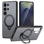 Custodia per telefono antiurto magnetica in TPU + PC con supporto girevole., For Galaxy S24+ 5G / S25+ 5G, For Galaxy S25 Ultra 5G, For Galaxy S24 Ultra 5G, For Galaxy S22 Ultra 5G/S23 Ultra 5G