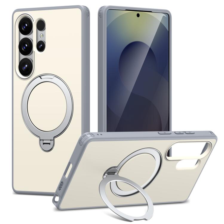 Custodia per telefono antiurto magnetica in TPU + PC con supporto girevole., For Galaxy S24+ 5G / S25+ 5G, For Galaxy S25 Ultra 5G, For Galaxy S24 Ultra 5G, For Galaxy S22 Ultra 5G/S23 Ultra 5G