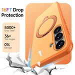 Custodia per telefono antiurto magnetica in TPU + PC con supporto girevole., For Galaxy S24+ 5G / S25+ 5G, For Galaxy S25 Ultra 5G, For Galaxy S24 Ultra 5G, For Galaxy S22 Ultra 5G/S23 Ultra 5G