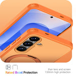 Custodia per telefono antiurto magnetica in TPU + PC con supporto girevole., For Galaxy S24+ 5G / S25+ 5G, For Galaxy S25 Ultra 5G, For Galaxy S24 Ultra 5G, For Galaxy S22 Ultra 5G/S23 Ultra 5G