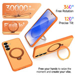 Custodia per telefono antiurto magnetica in TPU + PC con supporto girevole., For Galaxy S24+ 5G / S25+ 5G, For Galaxy S25 Ultra 5G, For Galaxy S24 Ultra 5G, For Galaxy S22 Ultra 5G/S23 Ultra 5G