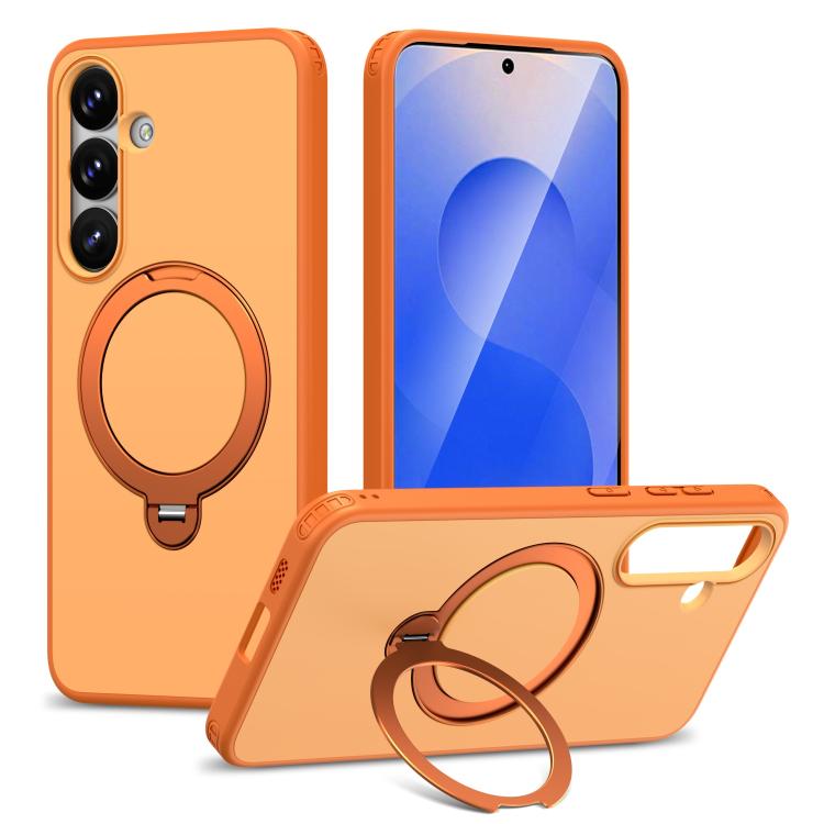 Custodia per telefono antiurto magnetica in TPU + PC con supporto girevole., For Galaxy S26+ 5G, For Galaxy S26 Ultra 5G, For Galaxy S26 5G, For Galaxy S24 5G / S25 5G