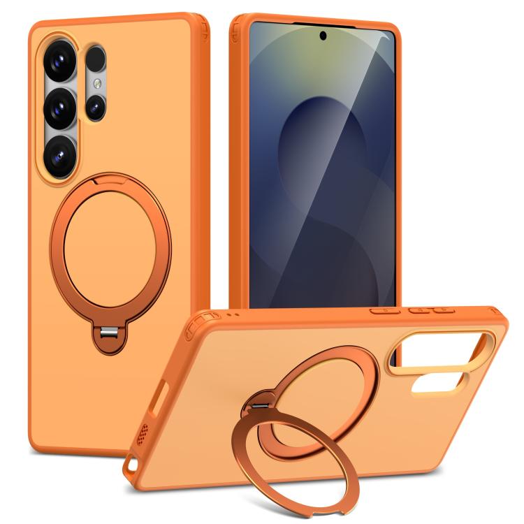 Custodia per telefono antiurto magnetica in TPU + PC con supporto girevole., For Galaxy S24+ 5G / S25+ 5G, For Galaxy S25 Ultra 5G, For Galaxy S24 Ultra 5G, For Galaxy S22 Ultra 5G/S23 Ultra 5G