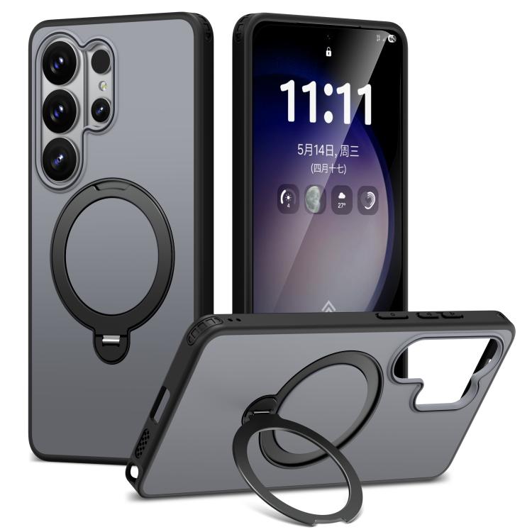 Custodia per telefono antiurto magnetica in TPU + PC con supporto girevole., For Galaxy S26+ 5G, For Galaxy S26 Ultra 5G, For Galaxy S26 5G, For Galaxy S24 5G / S25 5G