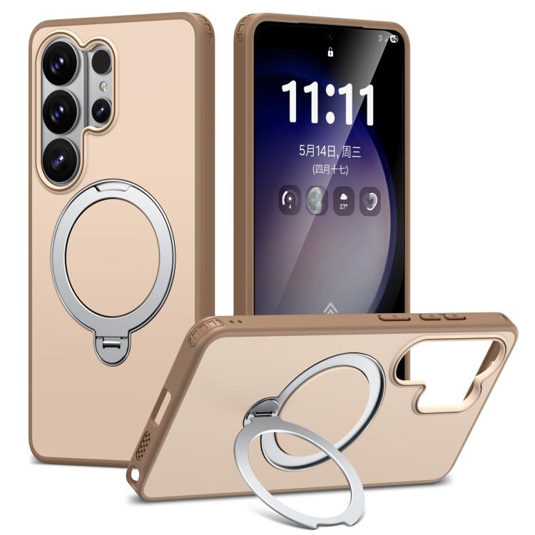 Custodia per telefono antiurto magnetica in TPU + PC con supporto girevole., For Galaxy S26+ 5G, For Galaxy S26 Ultra 5G, For Galaxy S26 5G, For Galaxy S24 5G / S25 5G