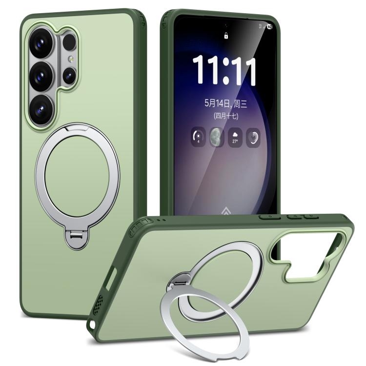 Custodia per telefono antiurto magnetica in TPU + PC con supporto girevole., For Galaxy S26+ 5G, For Galaxy S26 Ultra 5G, For Galaxy S26 5G, For Galaxy S24 5G / S25 5G