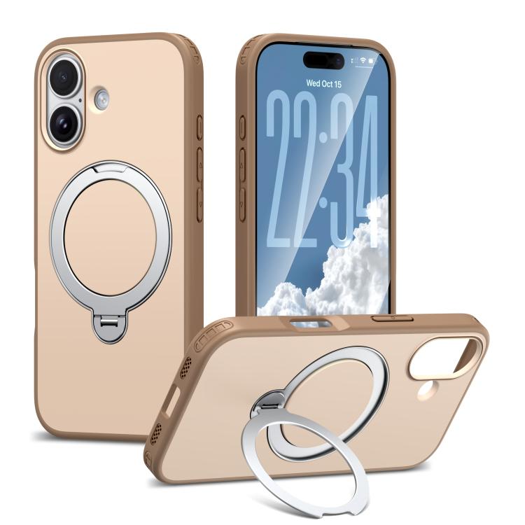 Custodia per telefono antiurto magnetica in TPU + PC con supporto girevole., For iPhone 17 Pro Max, For iPhone 17 Pro, For iPhone 17, For iPhone 16 Pro Max
