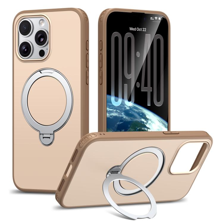 Custodia per telefono antiurto magnetica in TPU + PC con supporto girevole., For iPhone 16 Pro, For iPhone 15 Pro Max, For iPhone 15 Pro, For iPhone 14 Pro