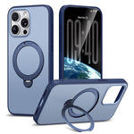 Custodia per telefono antiurto magnetica in TPU + PC con supporto girevole., For iPhone 14 Pro Max, For iPhone 13 Pro Max, For iPhone 13 Pro, For iPhone 12 Pro Max