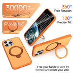 Custodia per telefono antiurto magnetica in TPU + PC con supporto girevole., For iPhone 14 Pro Max, For iPhone 13 Pro Max, For iPhone 13 Pro, For iPhone 12 Pro Max
