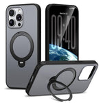 Custodia per telefono antiurto magnetica in TPU + PC con supporto girevole., For iPhone 14 Pro Max, For iPhone 13 Pro Max, For iPhone 13 Pro, For iPhone 12 Pro Max
