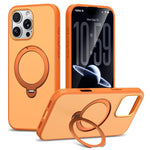 Custodia per telefono antiurto magnetica in TPU + PC con supporto girevole., For iPhone 17 Pro Max, For iPhone 17 Pro, For iPhone 17, For iPhone 16 Pro Max