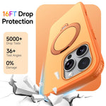 Custodia per telefono antiurto magnetica in TPU + PC con supporto girevole., For iPhone 16 Pro, For iPhone 15 Pro Max, For iPhone 15 Pro, For iPhone 14 Pro