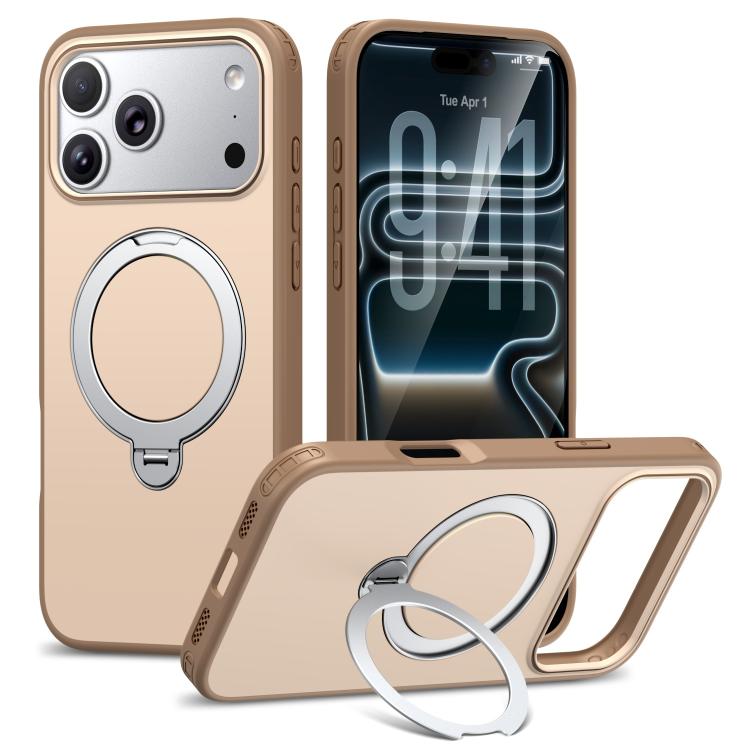 Custodia per telefono antiurto magnetica in TPU + PC con supporto girevole., For iPhone 17 Pro Max, For iPhone 17 Pro, For iPhone 17, For iPhone 16 Pro Max