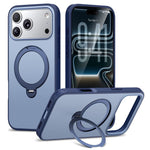 Custodia per telefono antiurto magnetica in TPU + PC con supporto girevole., For iPhone 17 Pro Max, For iPhone 17 Pro, For iPhone 17, For iPhone 16 Pro Max