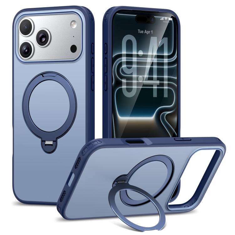 Custodia per telefono antiurto magnetica in TPU + PC con supporto girevole., For iPhone 17 Pro Max, For iPhone 17 Pro, For iPhone 17, For iPhone 16 Pro Max