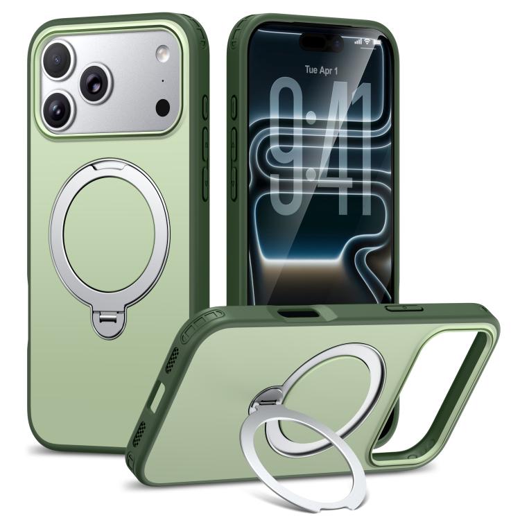 Custodia per telefono antiurto magnetica in TPU + PC con supporto girevole., For iPhone 17 Pro Max, For iPhone 17 Pro, For iPhone 17, For iPhone 16 Pro Max