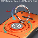 Custodia magnetica per telefono con supporto scorrevole per fotocamera., For iPhone 17 Pro Max, For iPhone 17 Pro, For iPhone 17, For iPhone 16 Pro Max