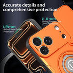 Custodia magnetica per telefono con supporto scorrevole per fotocamera., For iPhone 17 Pro Max, For iPhone 17 Pro, For iPhone 17, For iPhone 16 Pro Max
