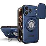Custodia magnetica per telefono con supporto scorrevole per fotocamera., For iPhone 17 Pro Max, For iPhone 17 Pro, For iPhone 17, For iPhone 16 Pro Max