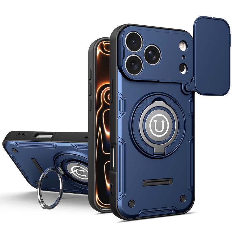 Custodia magnetica per telefono con supporto scorrevole per fotocamera., For iPhone 17 Pro Max, For iPhone 17 Pro, For iPhone 17, For iPhone 16 Pro Max