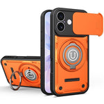 Custodia magnetica per telefono con supporto scorrevole per fotocamera., For iPhone 17 Pro Max, For iPhone 17 Pro, For iPhone 17, For iPhone 16 Pro Max