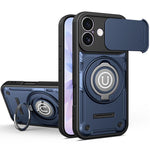 Custodia magnetica per telefono con supporto scorrevole per fotocamera., For iPhone 17 Pro Max, For iPhone 17 Pro, For iPhone 17, For iPhone 16 Pro Max