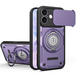 Custodia magnetica per telefono con supporto scorrevole per fotocamera., For iPhone 17 Pro Max, For iPhone 17 Pro, For iPhone 17, For iPhone 16 Pro Max