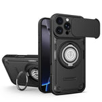 Custodia magnetica per telefono con supporto scorrevole per fotocamera., For iPhone 17 Pro Max, For iPhone 17 Pro, For iPhone 17, For iPhone 16 Pro Max
